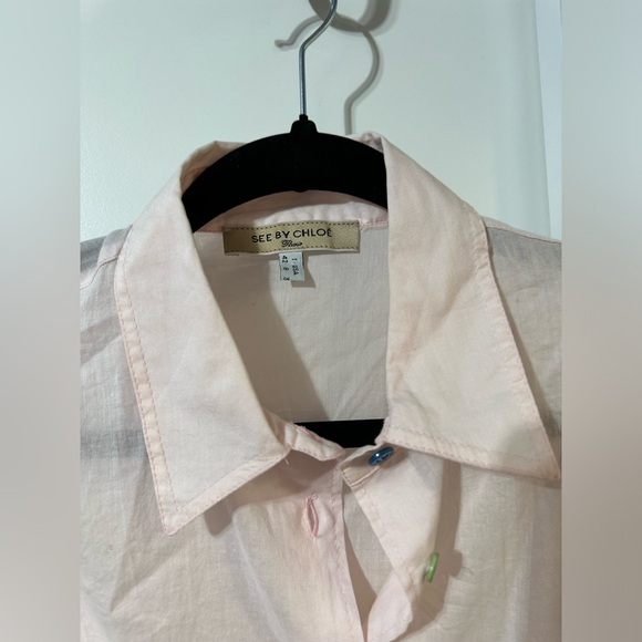 See By Chloé a sub line of designer Chloé made in Italy lightweight pink ss - Picture 15 of 16